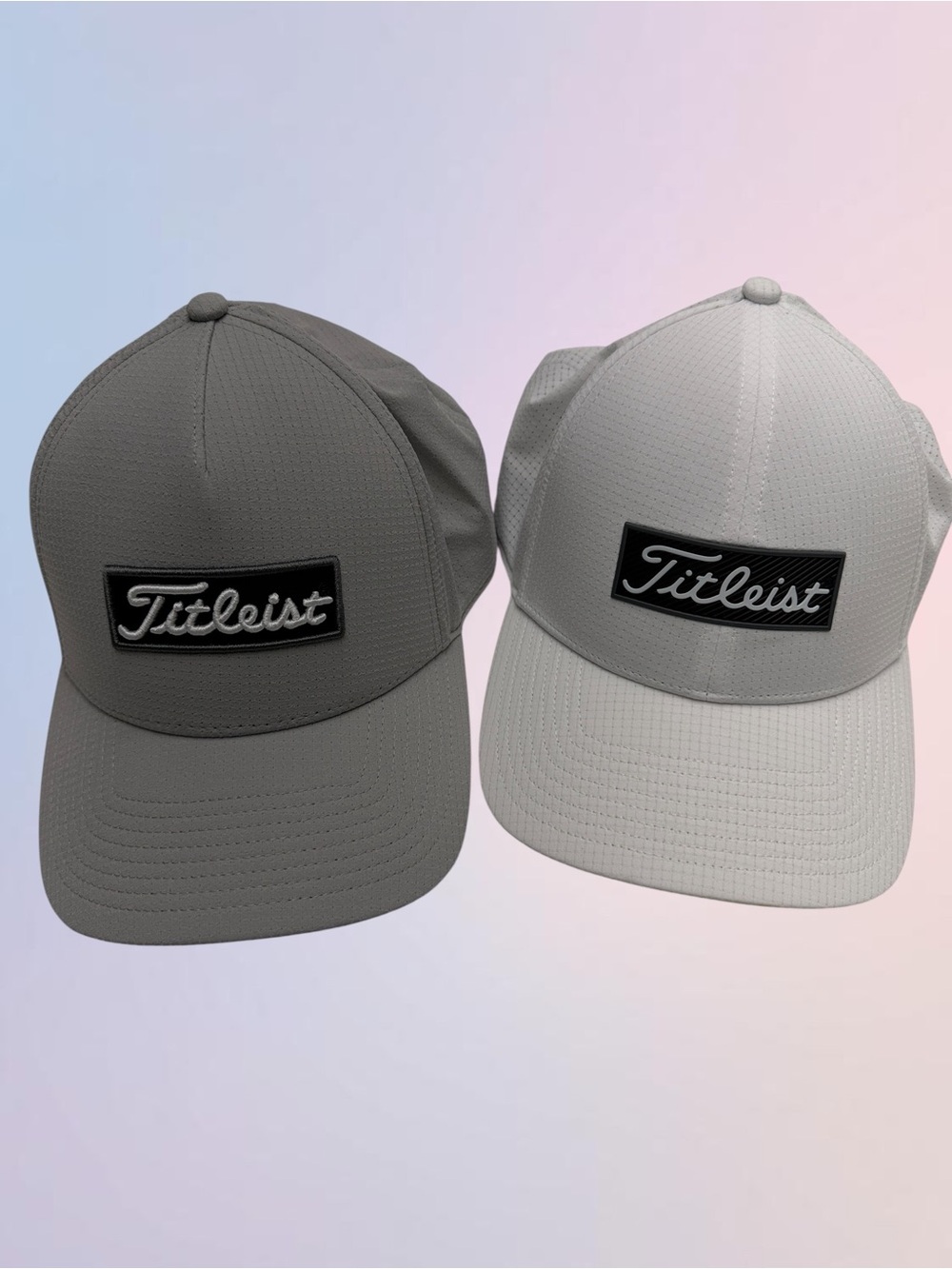 (2) TITLEIST GOLF Men’s Gray and White Hats